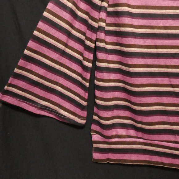 WEEKEND by SUZANNE BETRO | small | Striped Long Sleeve Scoop Neck Shirt | NWOT - Picture 13 of 16